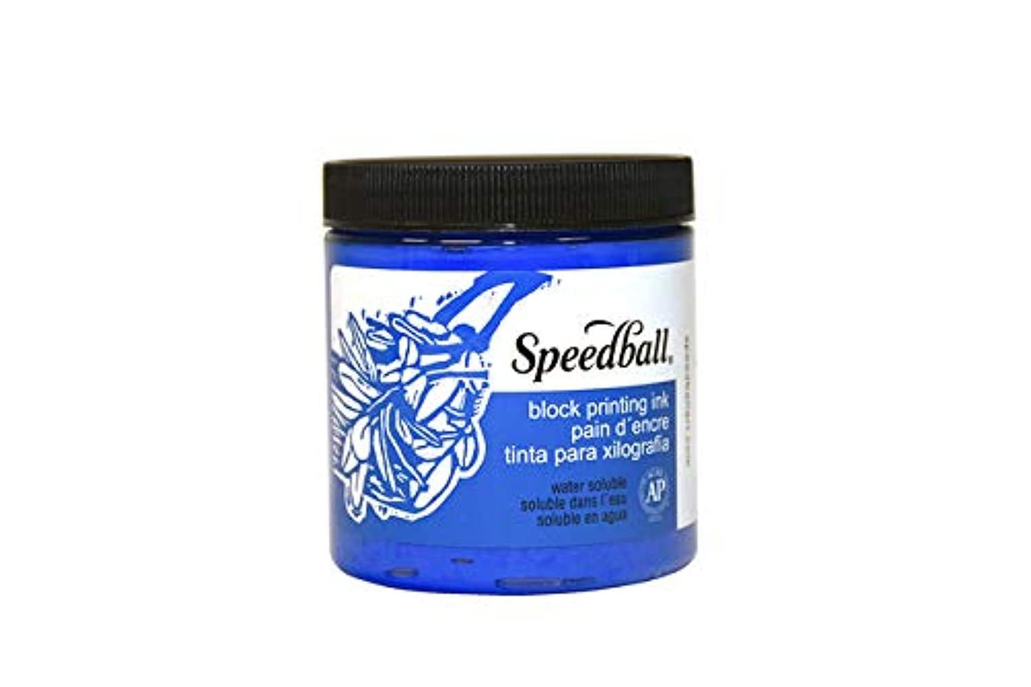 Speedball Sb003802 - 8 Oz. Water-soluble Block Ink Blue