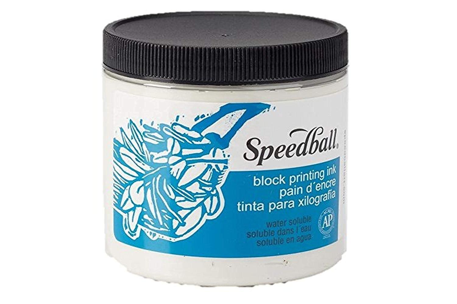Speedball Sb003817 - 8 Oz. Water-soluble Block Ink Platinum