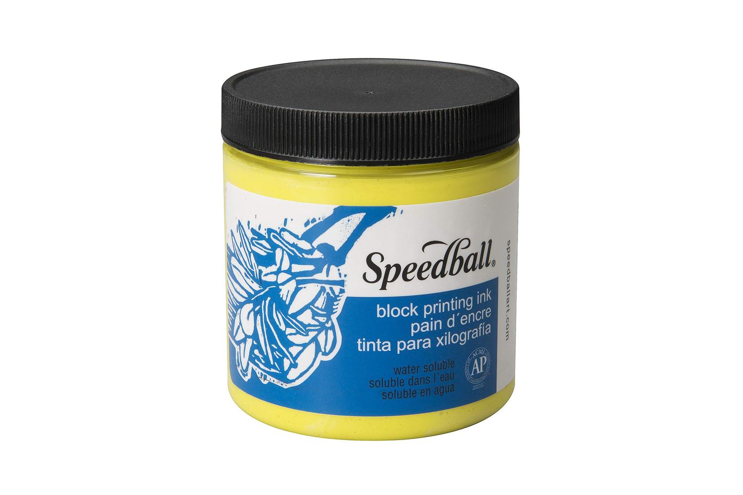 Speedball Sb003828 - 8 Oz. Water-soluble Block Ink Process Y