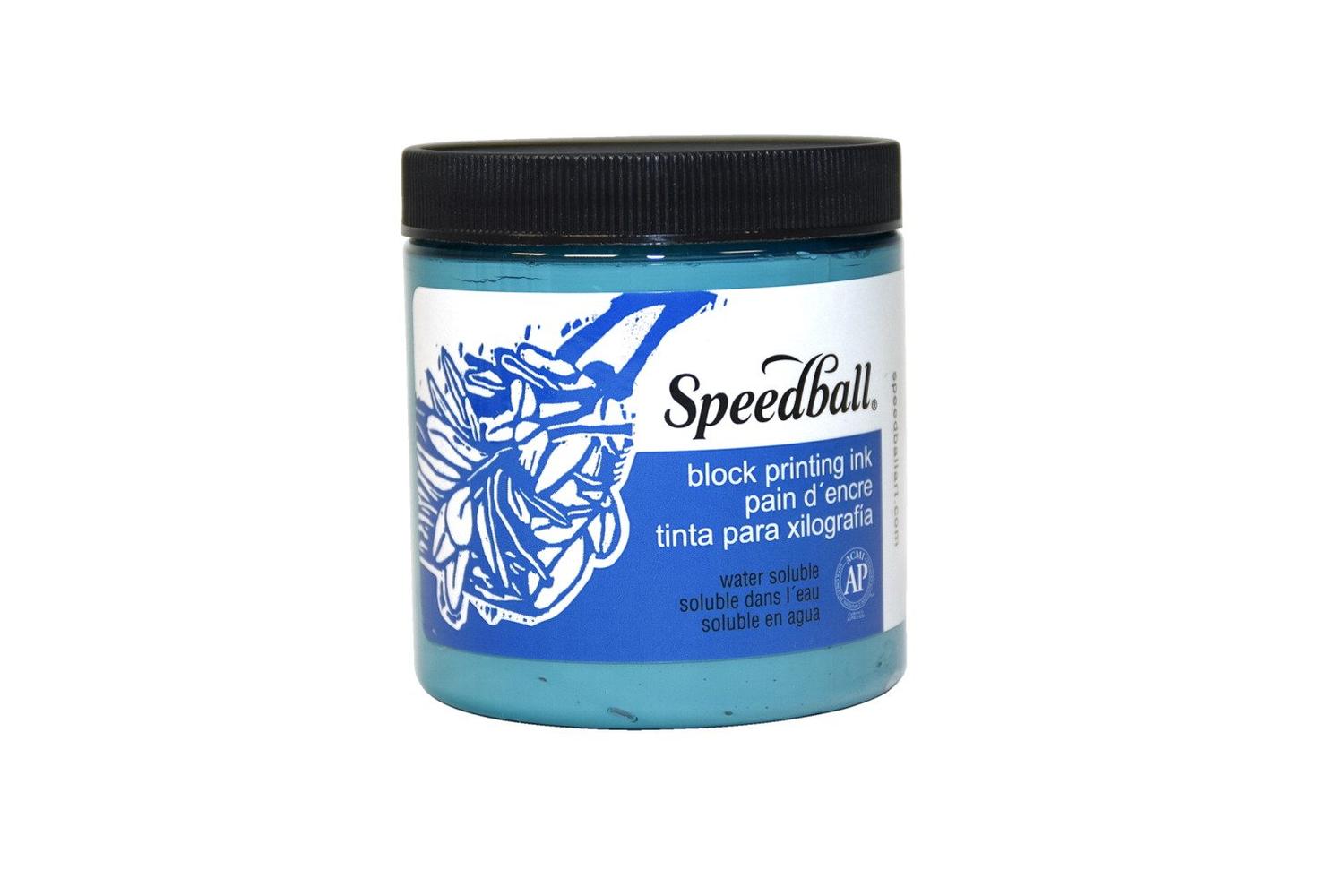 Speedball Sb003809 - 8 Oz. Water-soluble Block Ink Turquoise