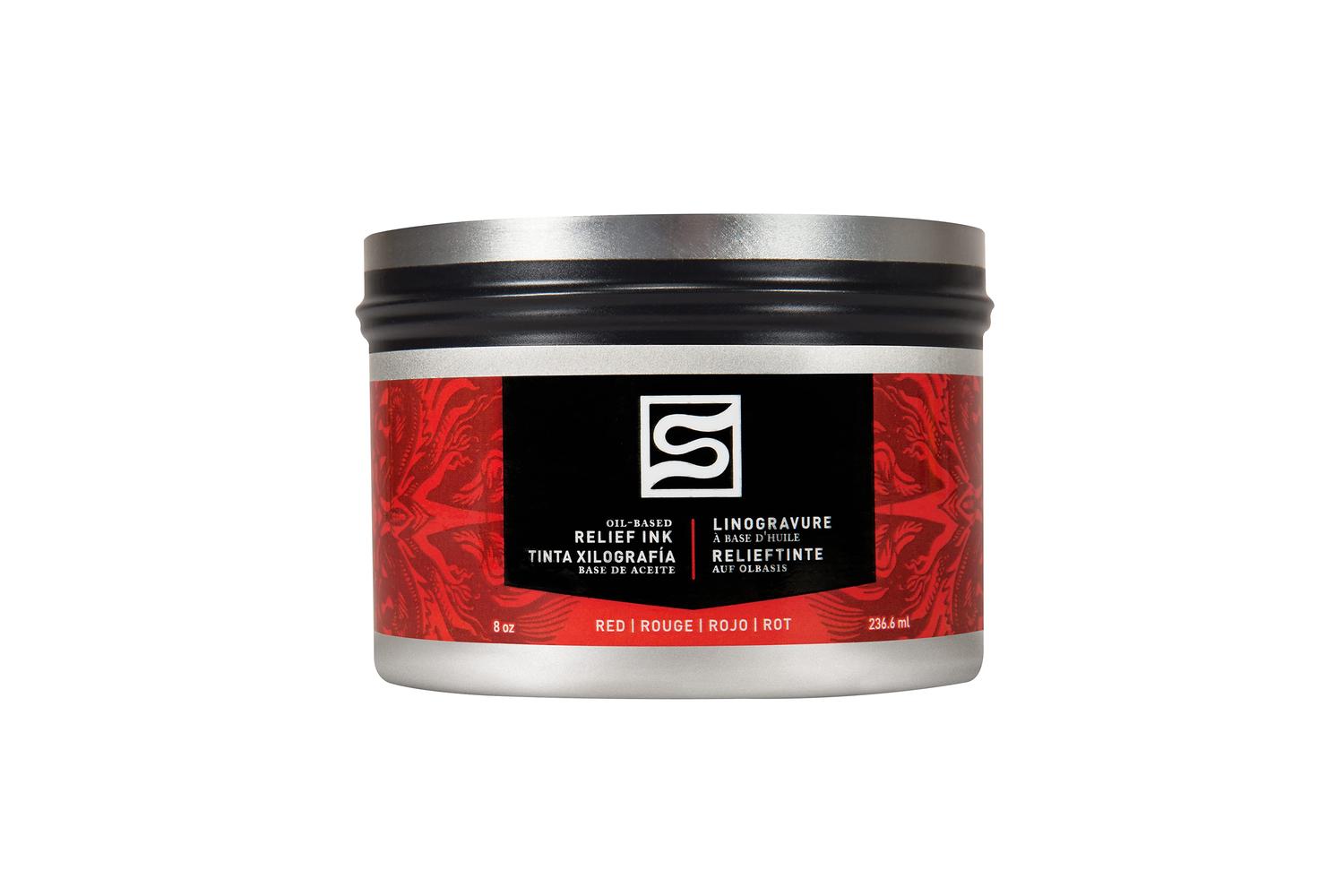 Speedball Sb003911 - 8oz Oil Relief Ink - Red