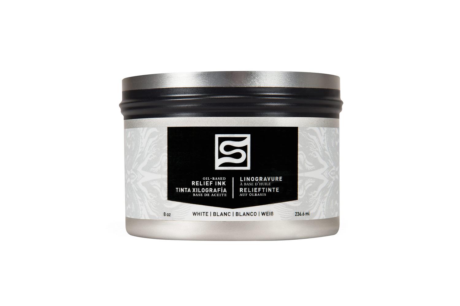 Speedball Sb003913 - 8oz Oil Relief Ink - White