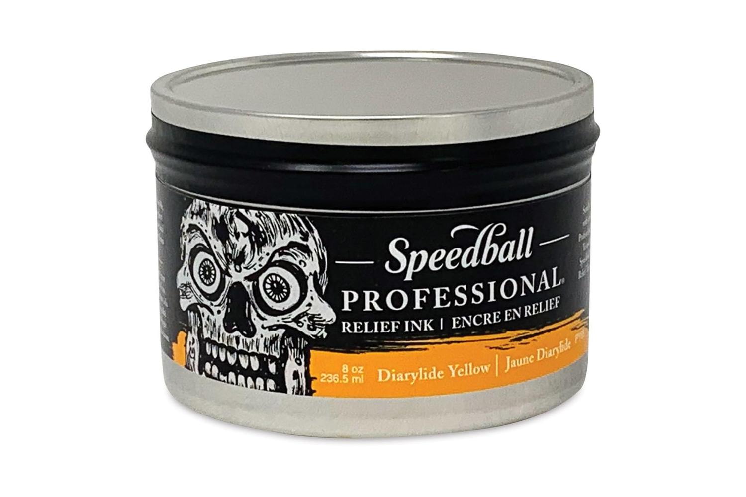 Speedball Sb003947 - 8oz Professional Relief Ink Diarylide Y