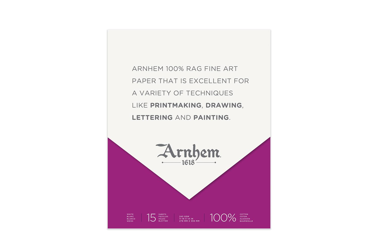 Speedball Sb007092 - Arnhem 1618 Paper Pad - 11in X14in - 15