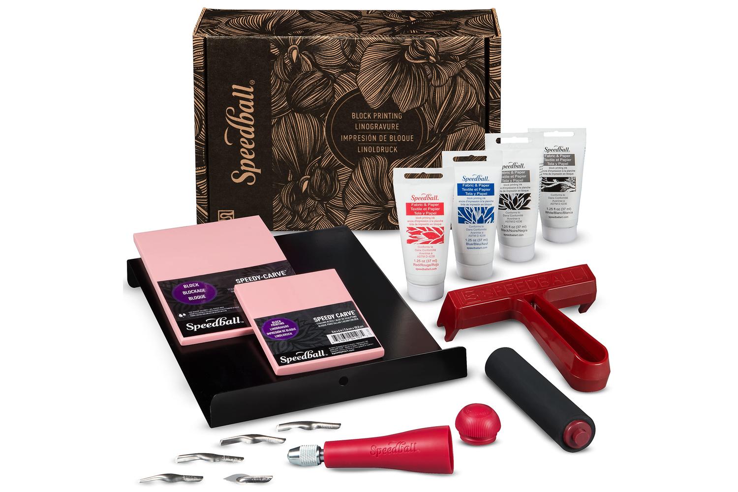 Speedball Sb003484 - Deluxe Block Printing Fabric Kit