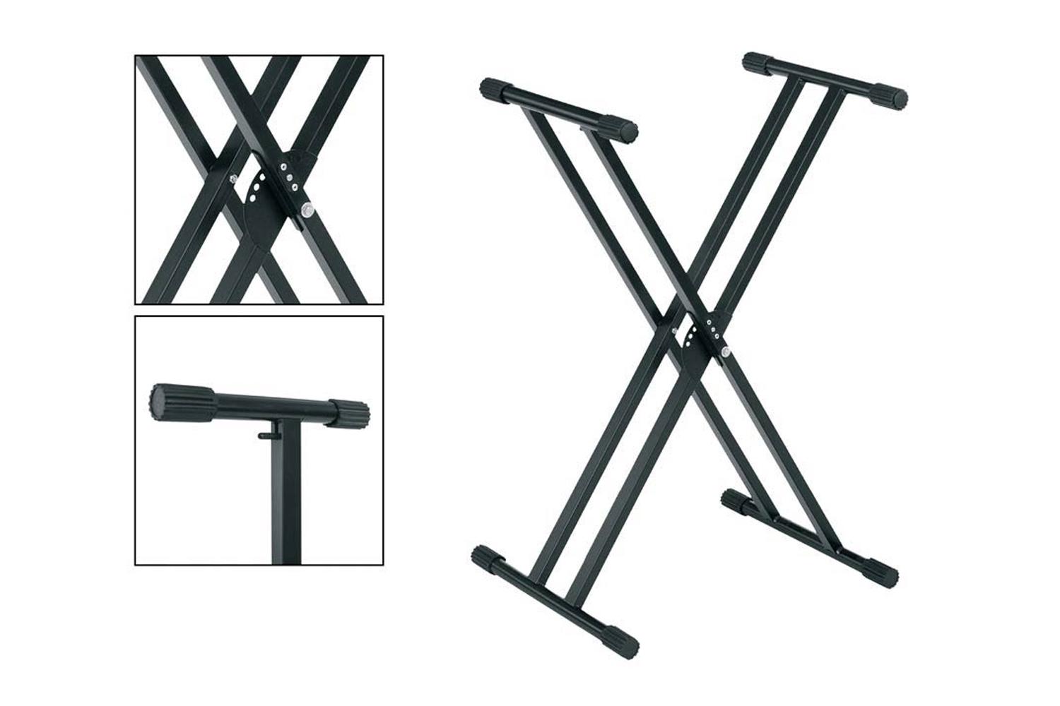Double Braced Keyboard Stand - Heavy Duty Stand - X Frame
