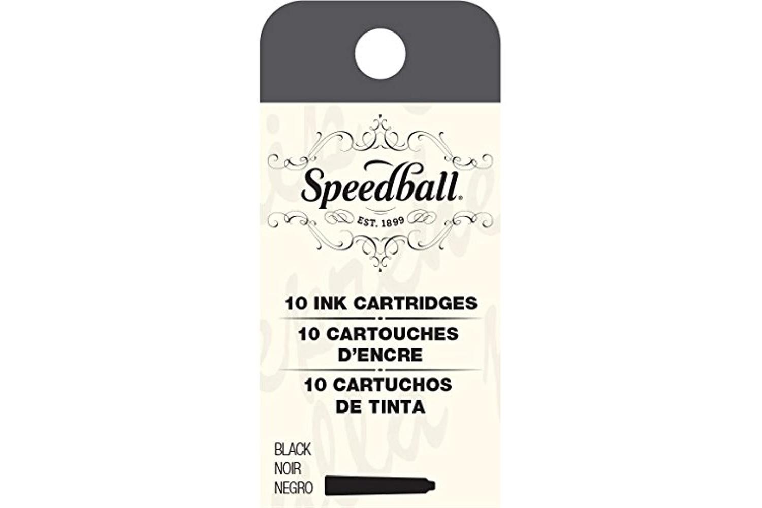 Speedball Sb002905 - Fountain Pen Ink Cartridges Set  Black