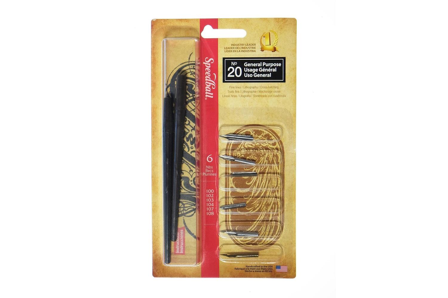 Speedball Sb002967 - Speedball #20 General Purpose Pen Set