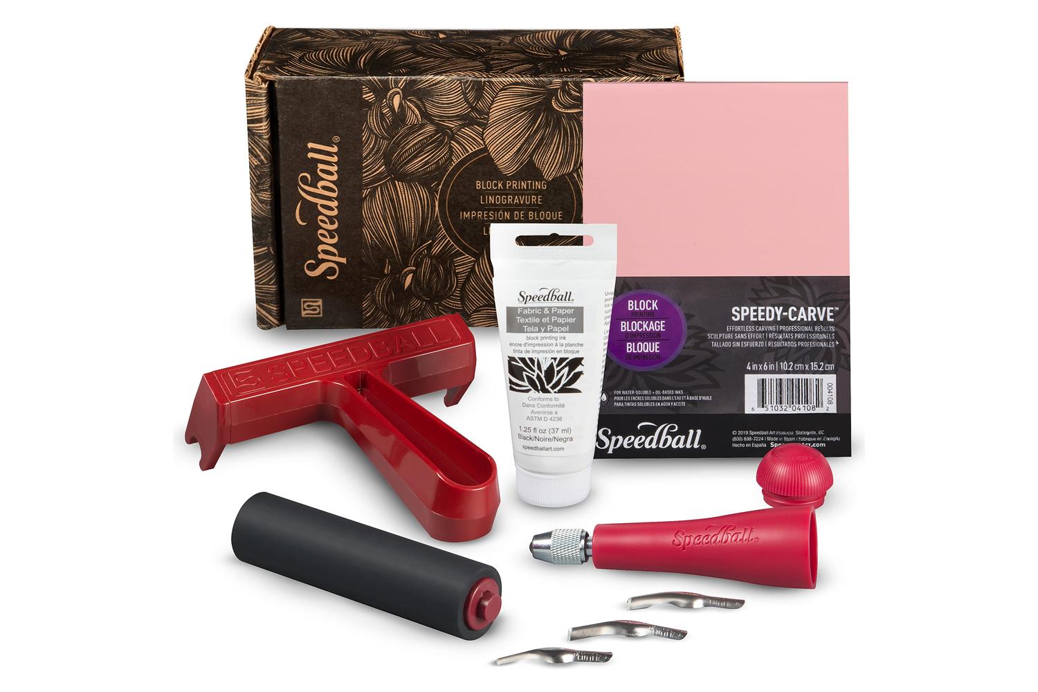 Speedball Sb003483 - Starter Block Printing Fabric Kit