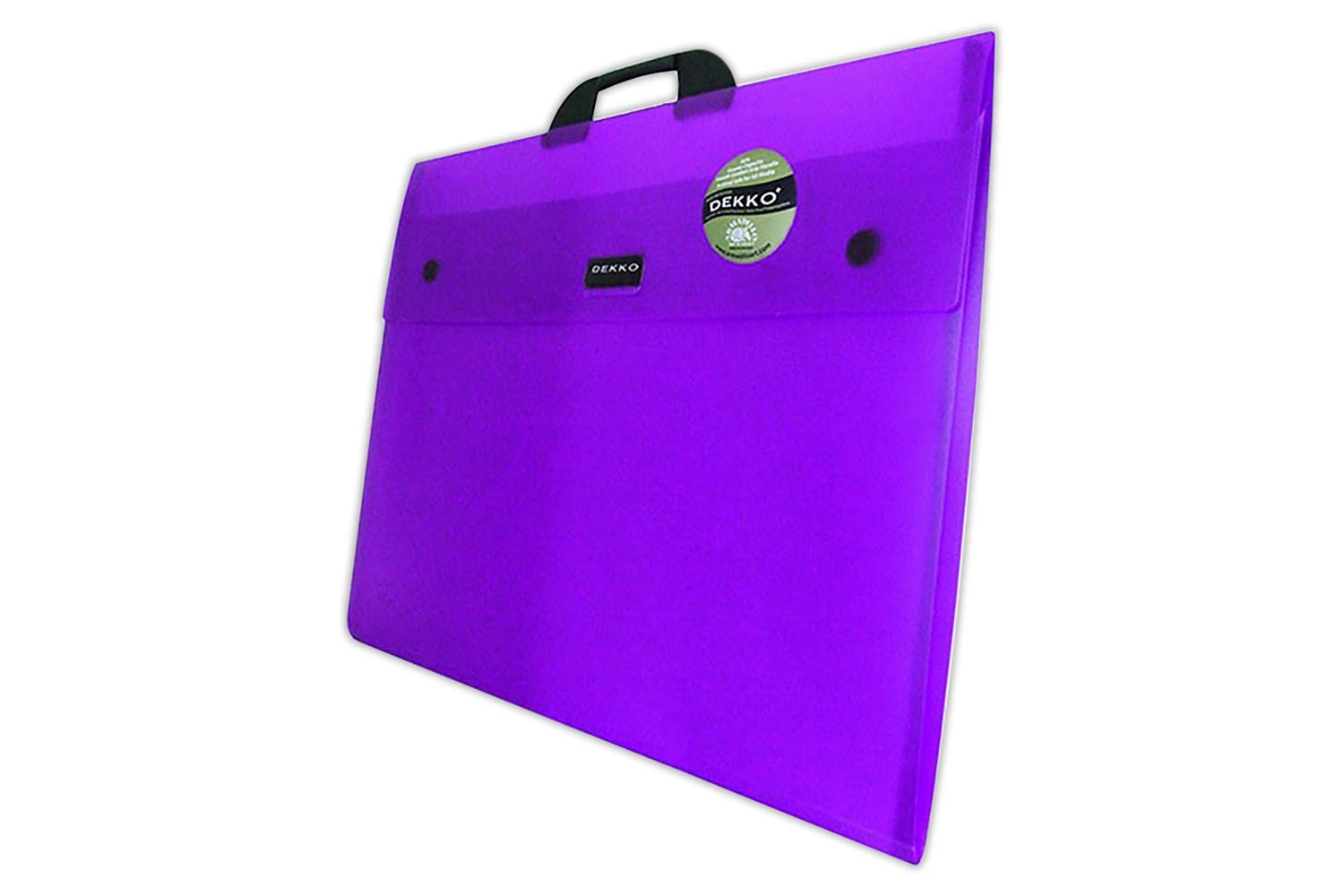 West Dktga4pu - A4 Westfolio Type G Expandable Folio Purple