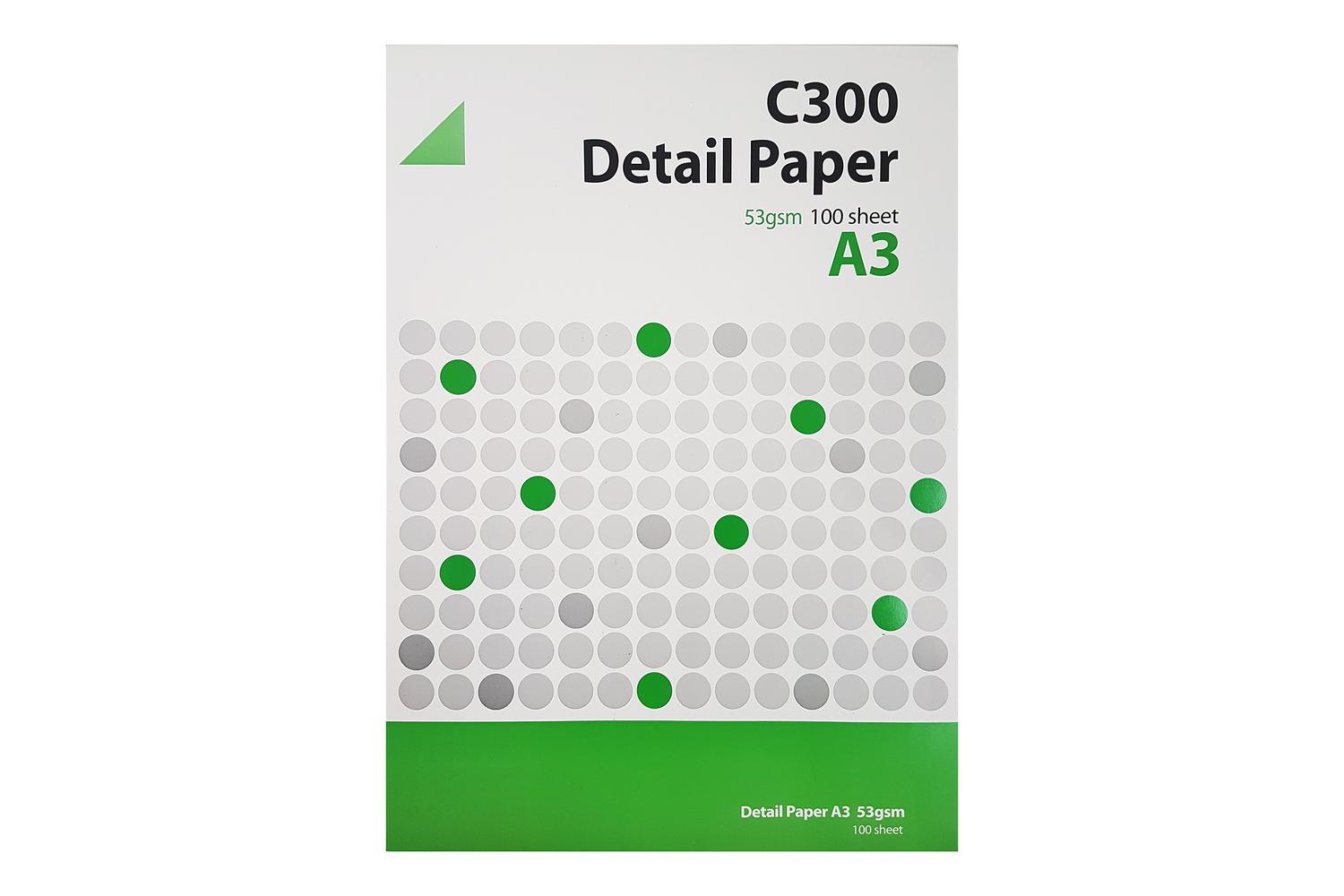 West Rs001051 - C300 Detail Paper Pad 53gsm A3 100 Sheets