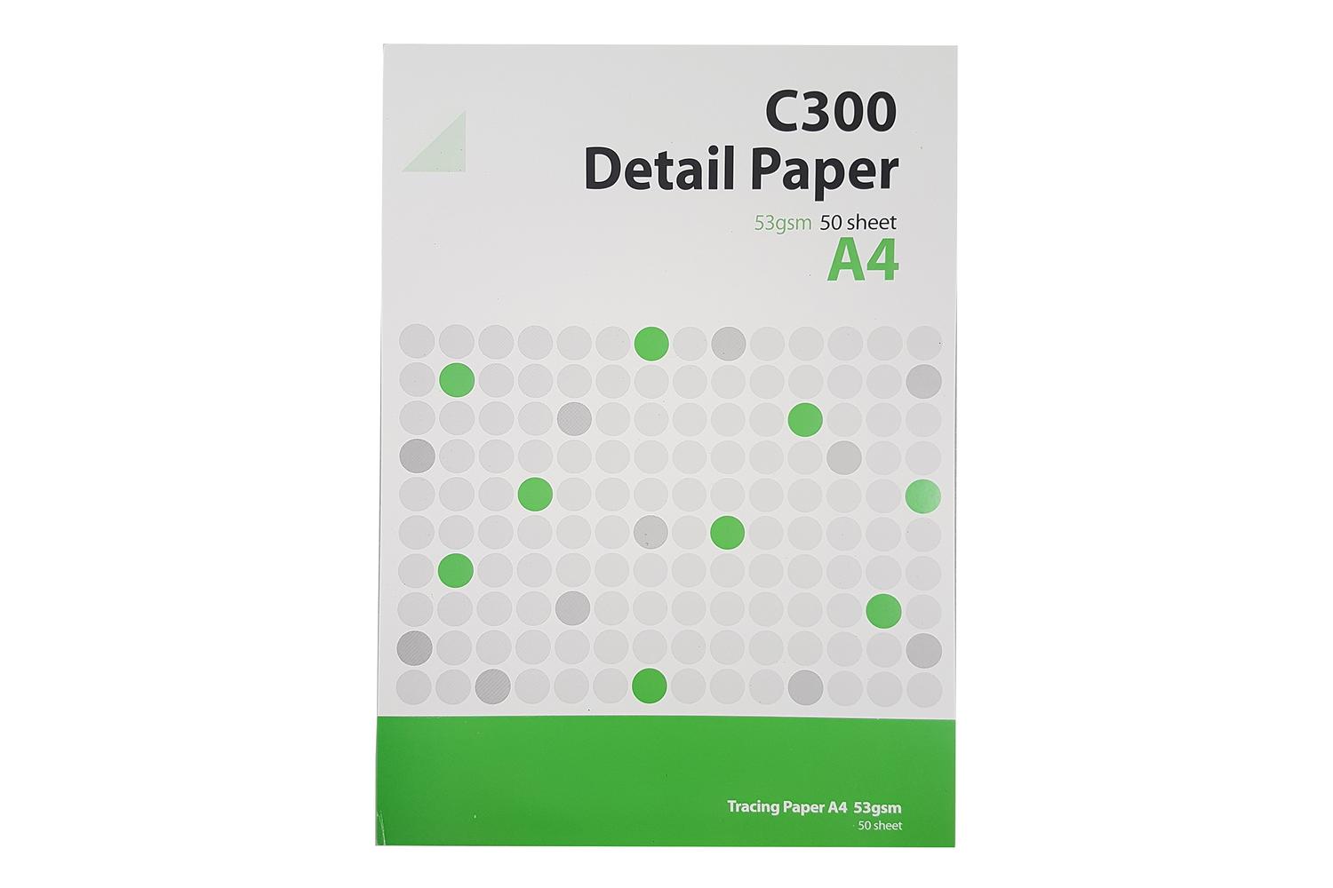 West Rs443118 - C300 Detail Paper Pad 53gsm A4 50 Sheets