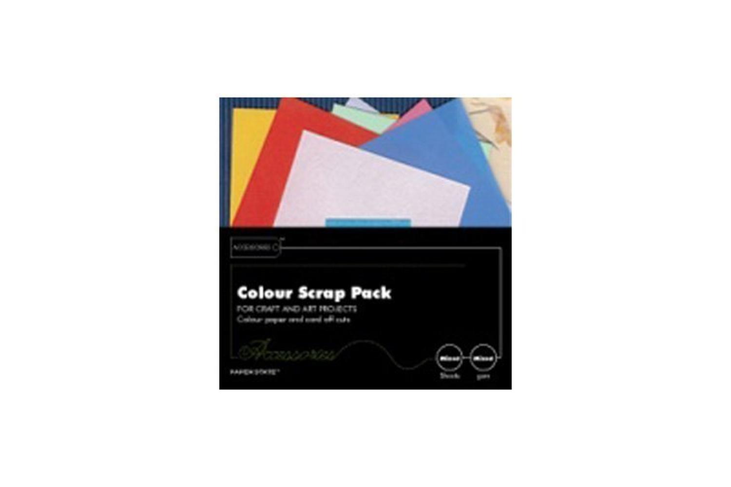 West Design Sp0001 - Coloured Paper And Card Scrap Pack