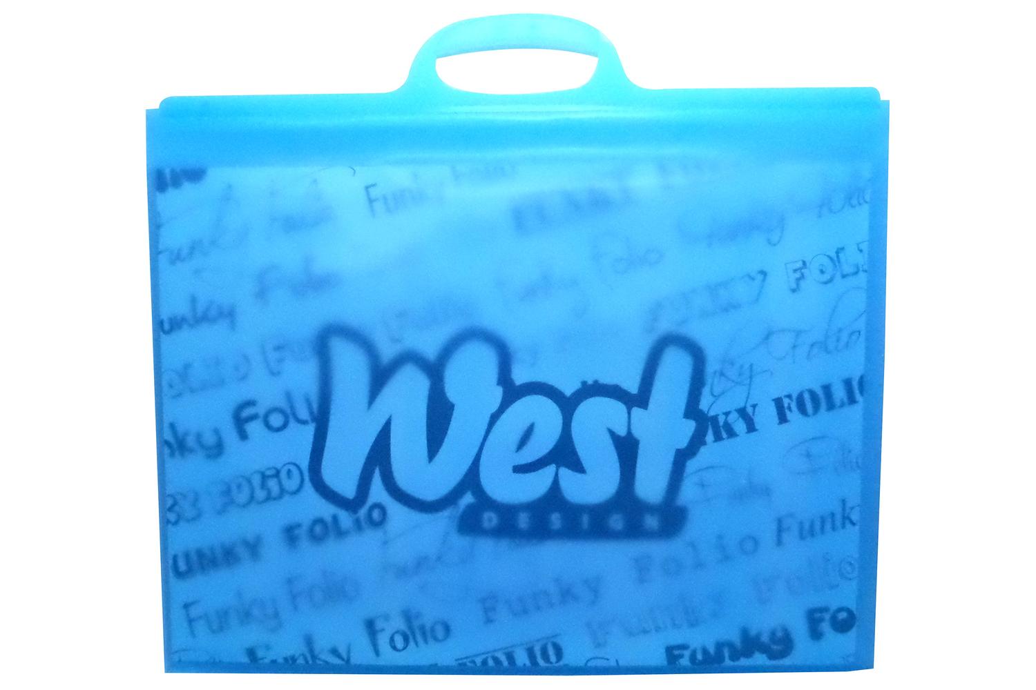 Westfolio Rs490715 - A3 Funky Folio Plain Blue