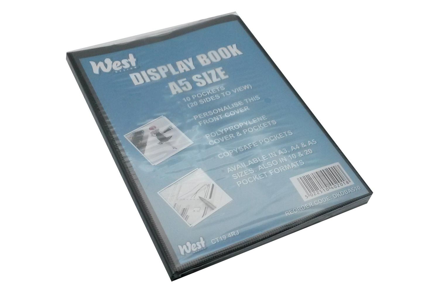 Westfolio Dkdba510 - A5 Display Book Fixed 10 Pockets