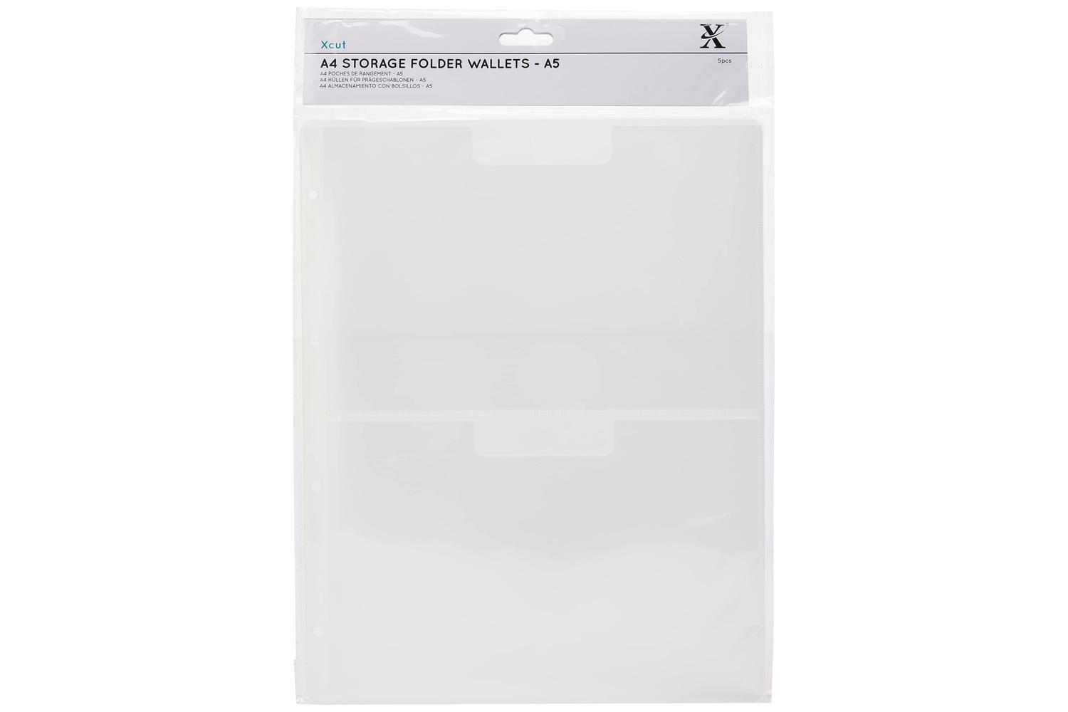 Xcut Xcu 245103 - A4 Storage Wallets (5pcs) - With A5 Pocket