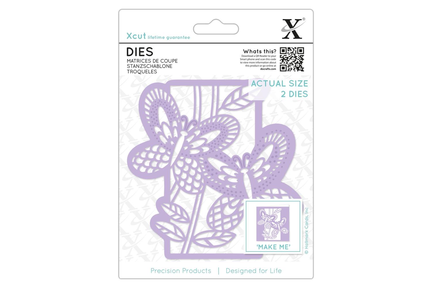 Xcut Xcu 503127 - Dies (2pcs) - Butterfly Panel
