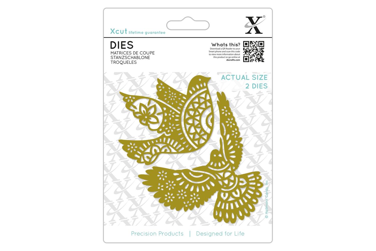 Xcut Xcu 503965 - Dies (2pcs) - Ornate Dove