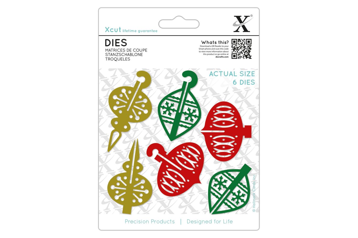 Xcut Xcu 503960 - Dies (6pcs) - 3d Baubles