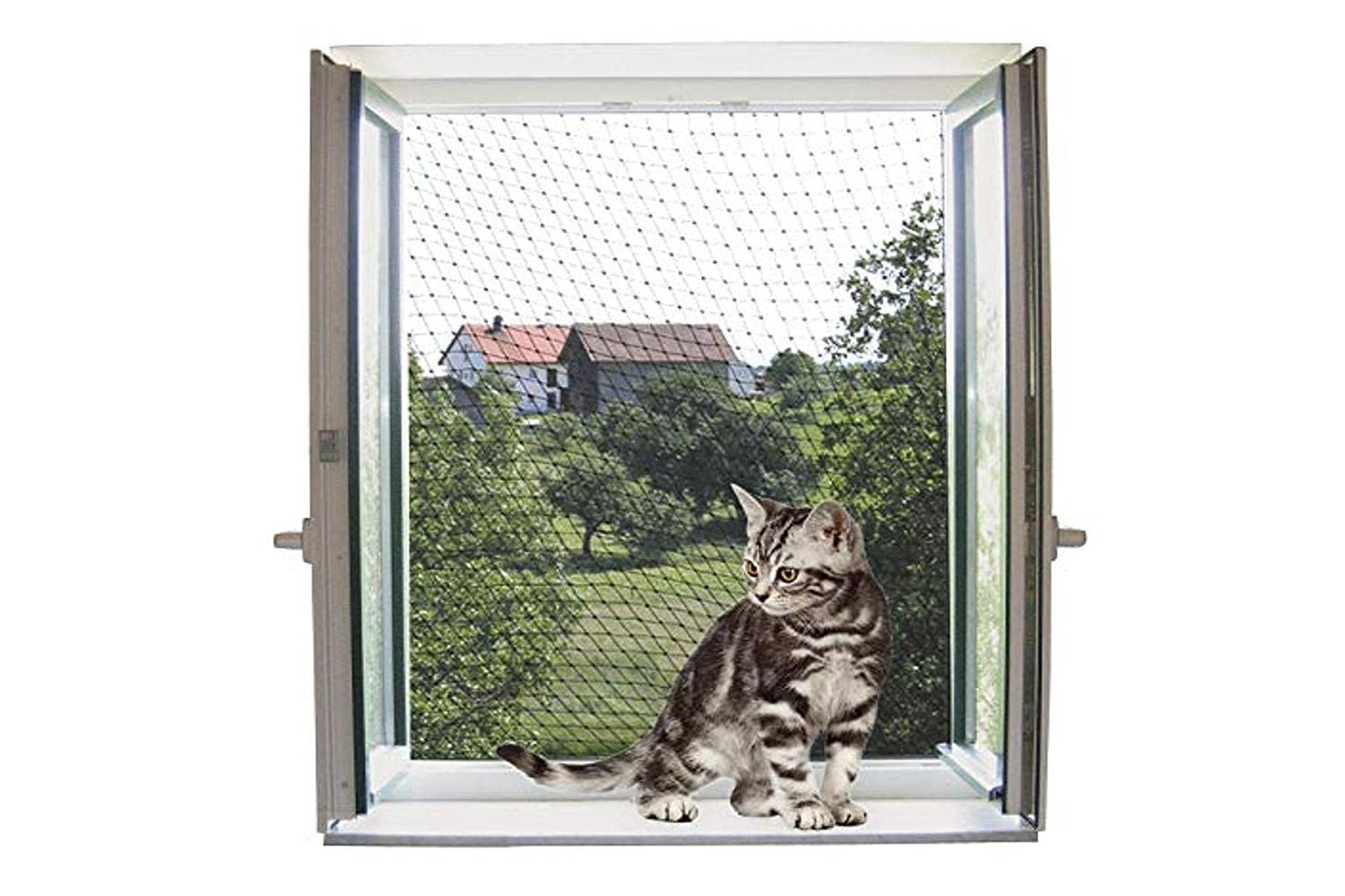 Kerbl Pet Ker-82654 - Cat Safety Net, Transparent 4 X 3 M
