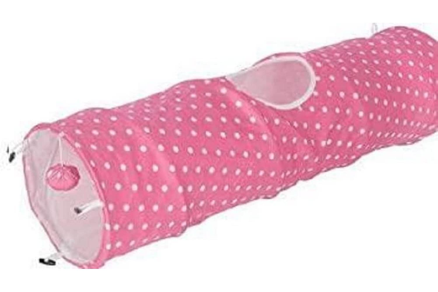 Kerbl Pet Ker-81595 - Cat Tunnel Puntino Pink/ White, 100cm,