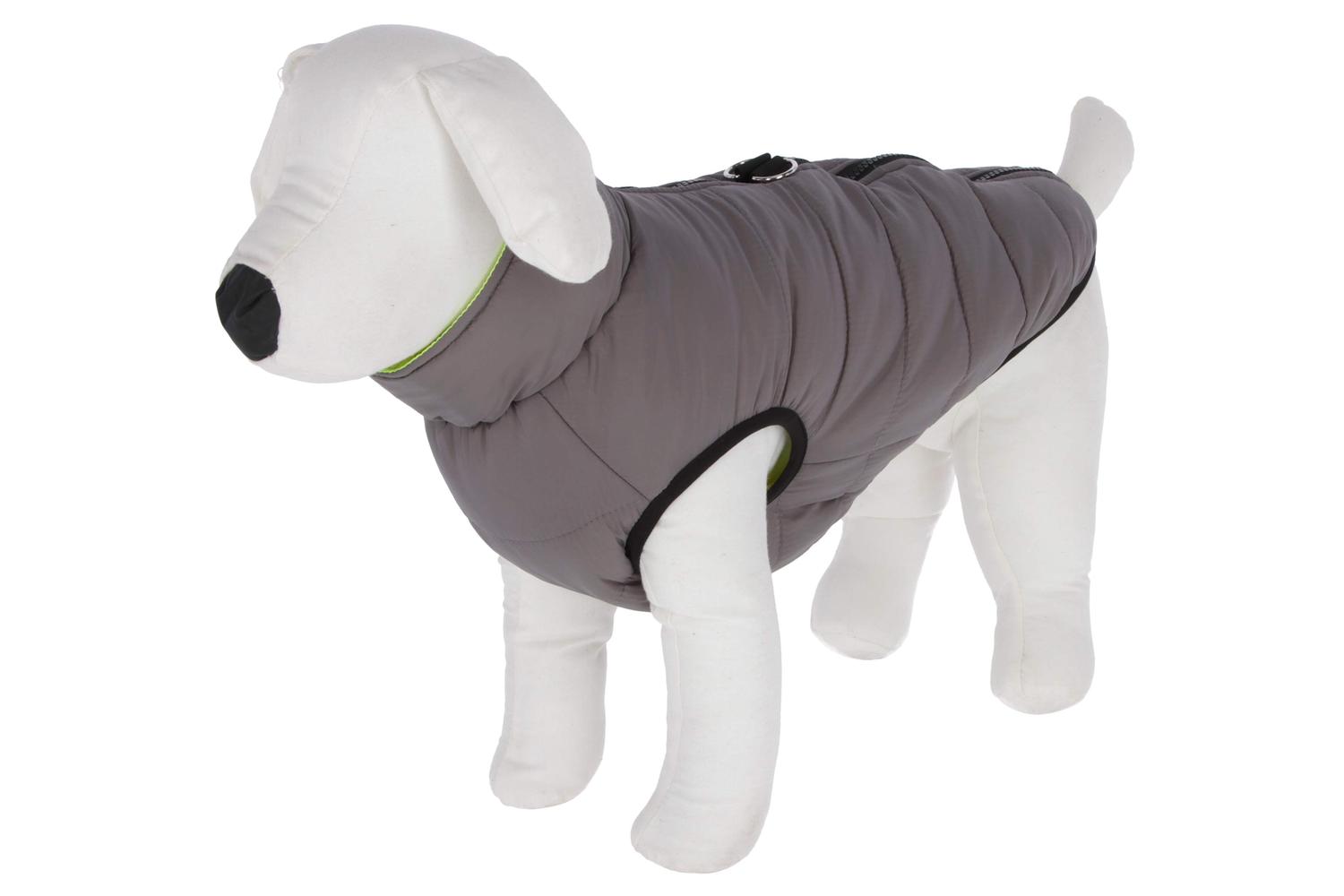 Kerbl Pet Ker-80658 - Quilted Jacket Charmonix, Grey/neon Ye