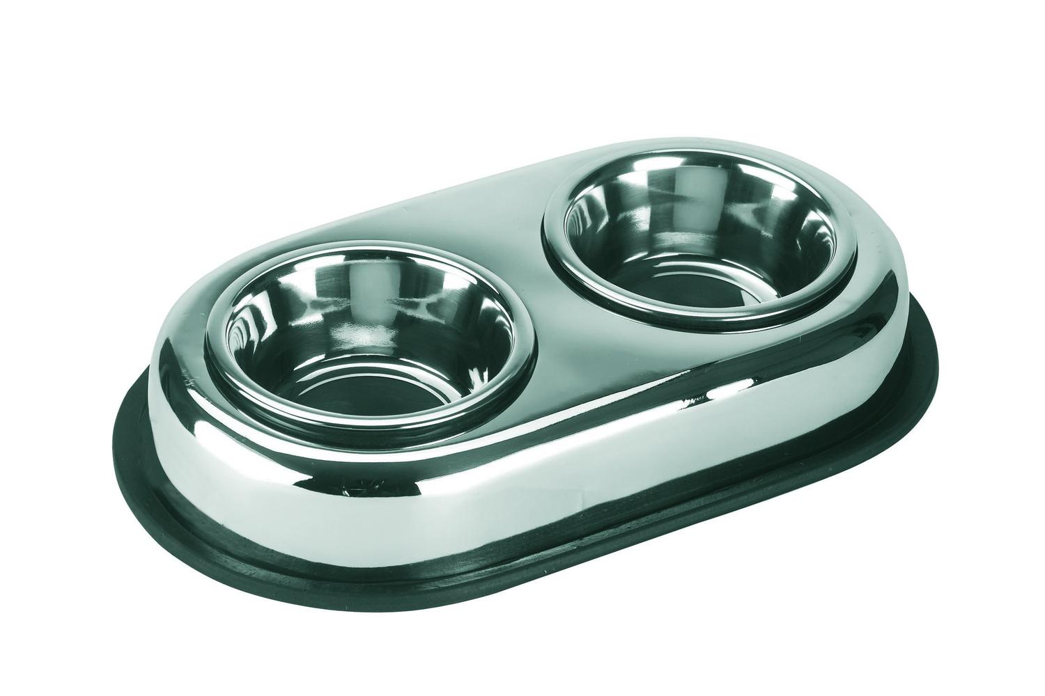 Kerbl Pet Ker-83411 - Stainless Steel Bowl Duo, 2x450ml, Ant