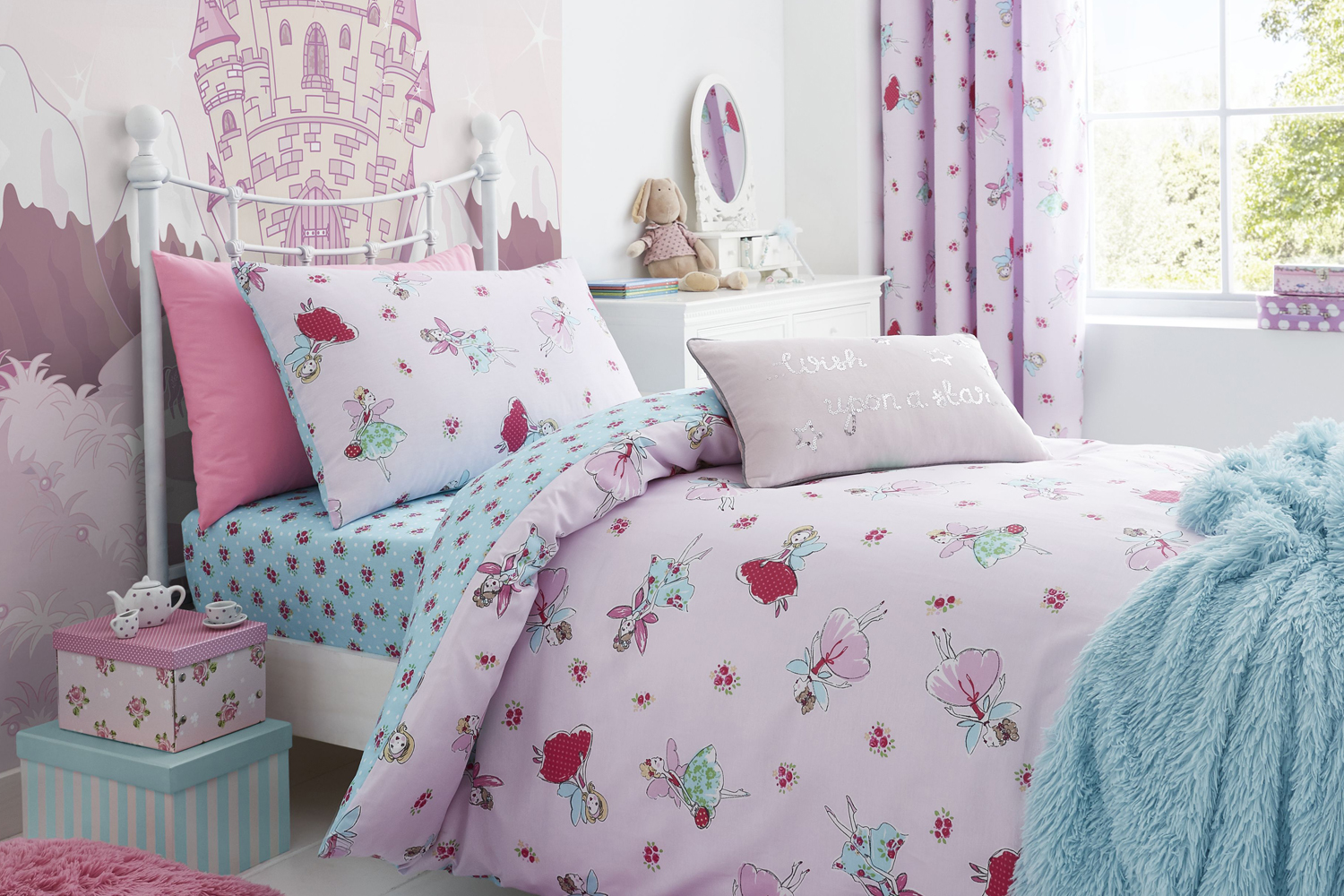 Fairies Pink Single Duvet Cover Ireland