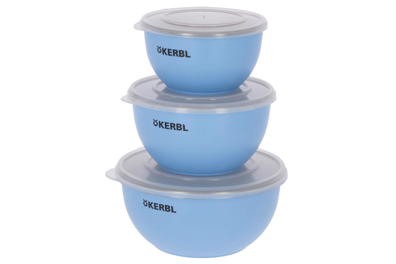 Kerbl Pet Ker-80528 - St. Steel Bowl Set With Cover Blue, 55