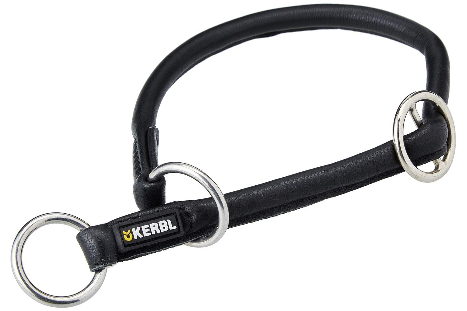 Kerbl Pet Ker-81093 - Round Leather Choker Roma Stopper, 55c