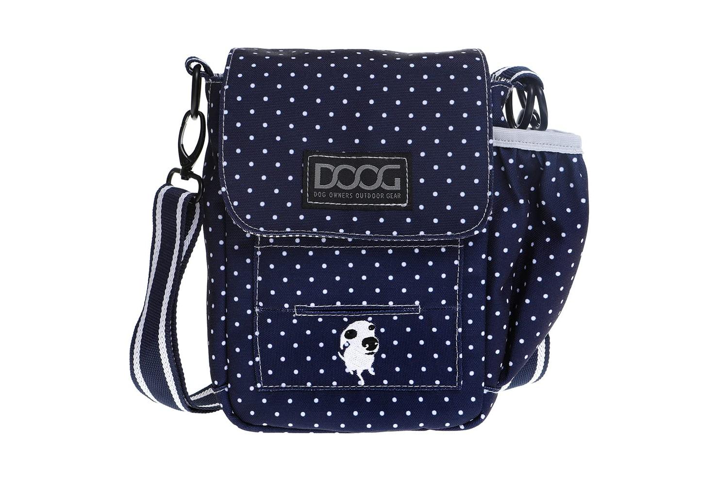 Doog Pei-264997 - Doog Shoulder Bag - Navy/polka Dot