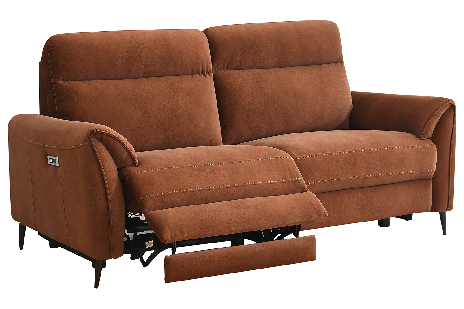 Arbour 3 Seater Sofa | Power Recliner | Fabric | Rust