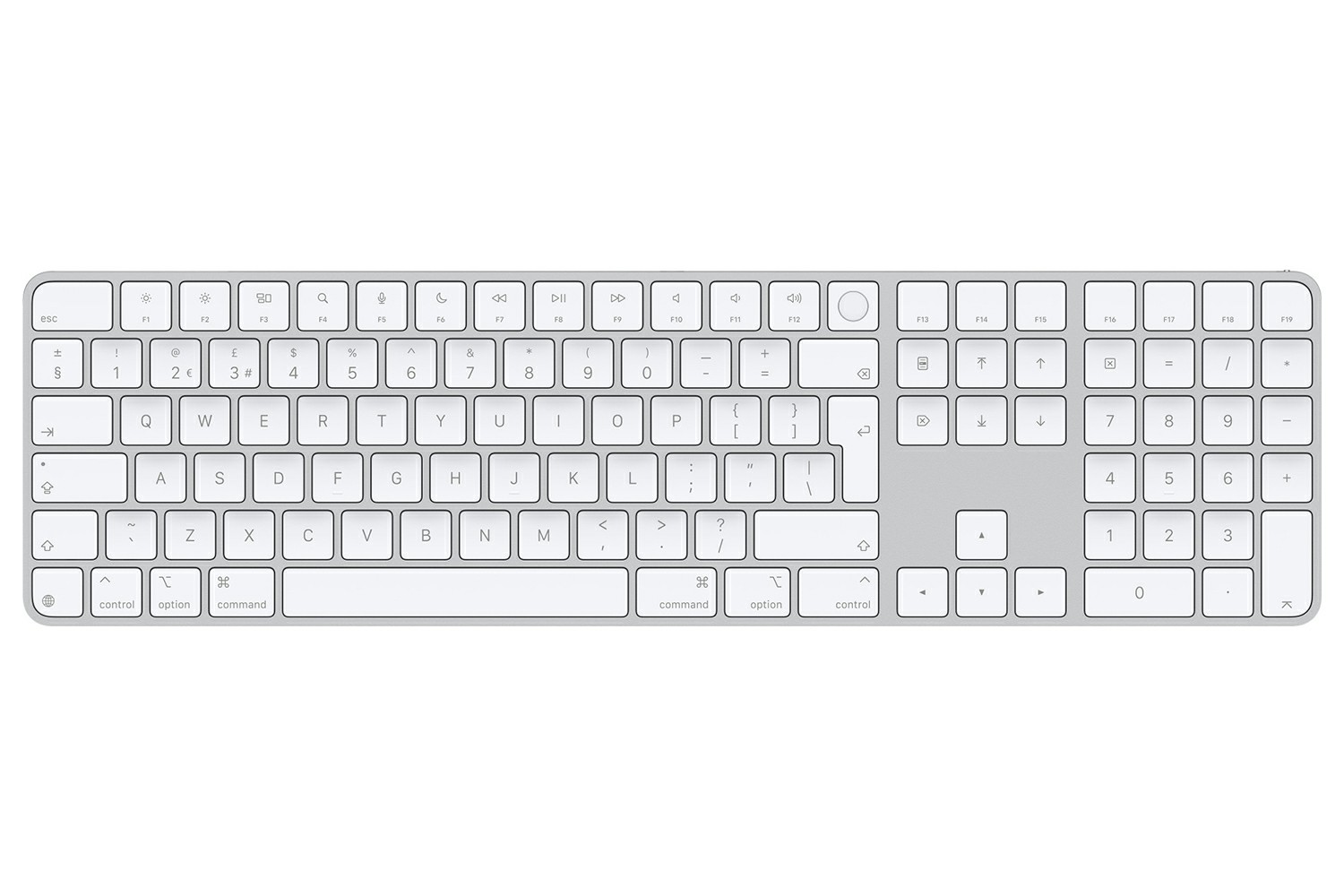 Apple Magic Keyboard with Touch ID and Numeric Keypad | White