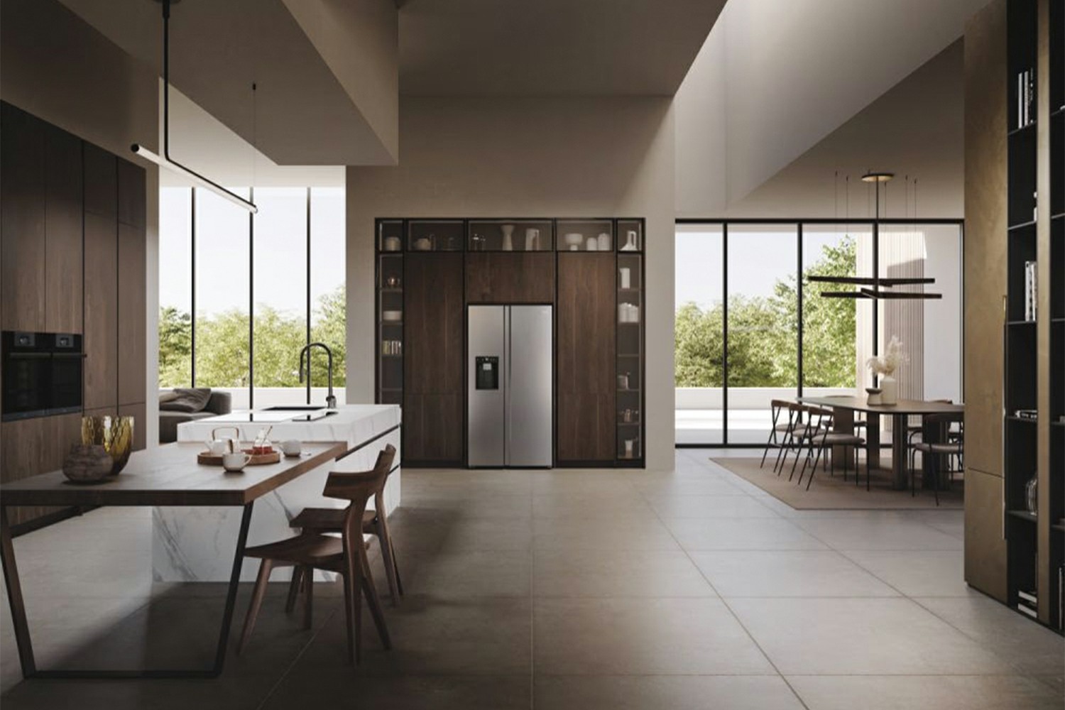 Haier SBS 90 Series 7 American Style Fridge Freezer | HSW79F18CIMM