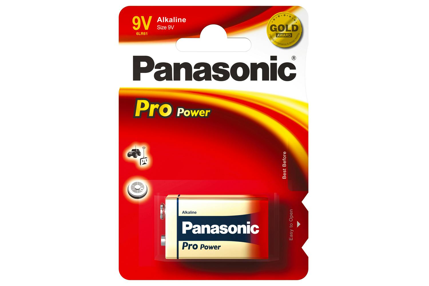 Panasonic Pro Power Gold Batteries | L6LR61X/1BP