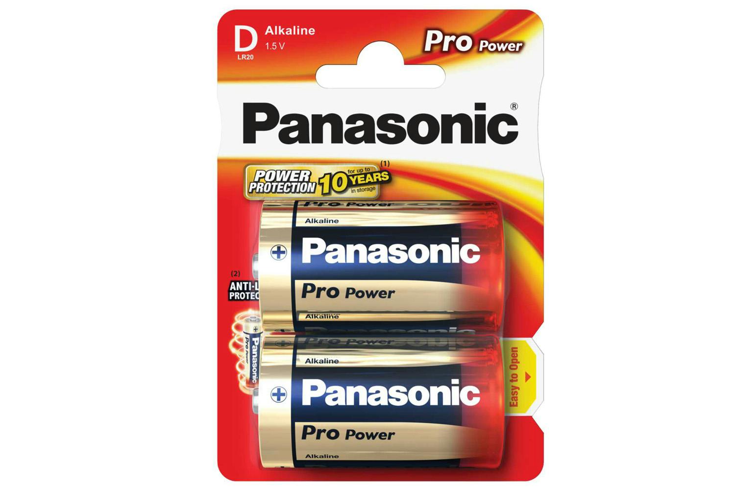 Panasonic PP Gold D Size Batteries | LR20X/2BP