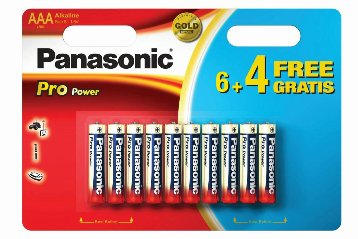 Panasonic Pro Power AAA Alkaline Batteries 1.5V | PPGLR03