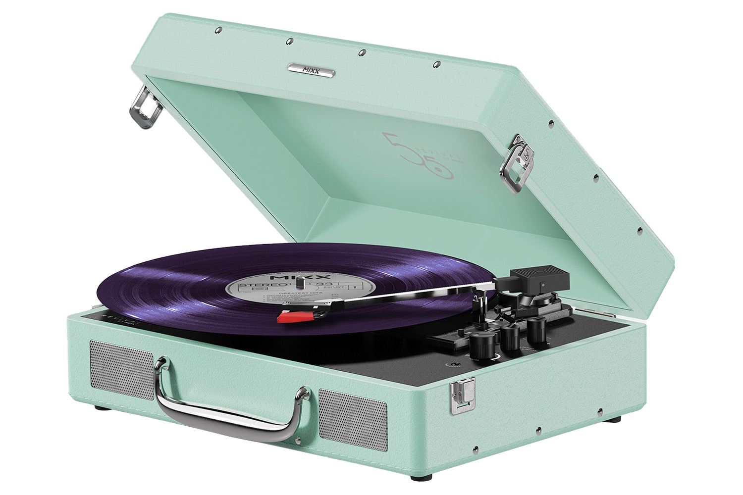 Mixx Revival 55 Stereo Vinyl Record Player | MRRP-55-GR-491 | Green