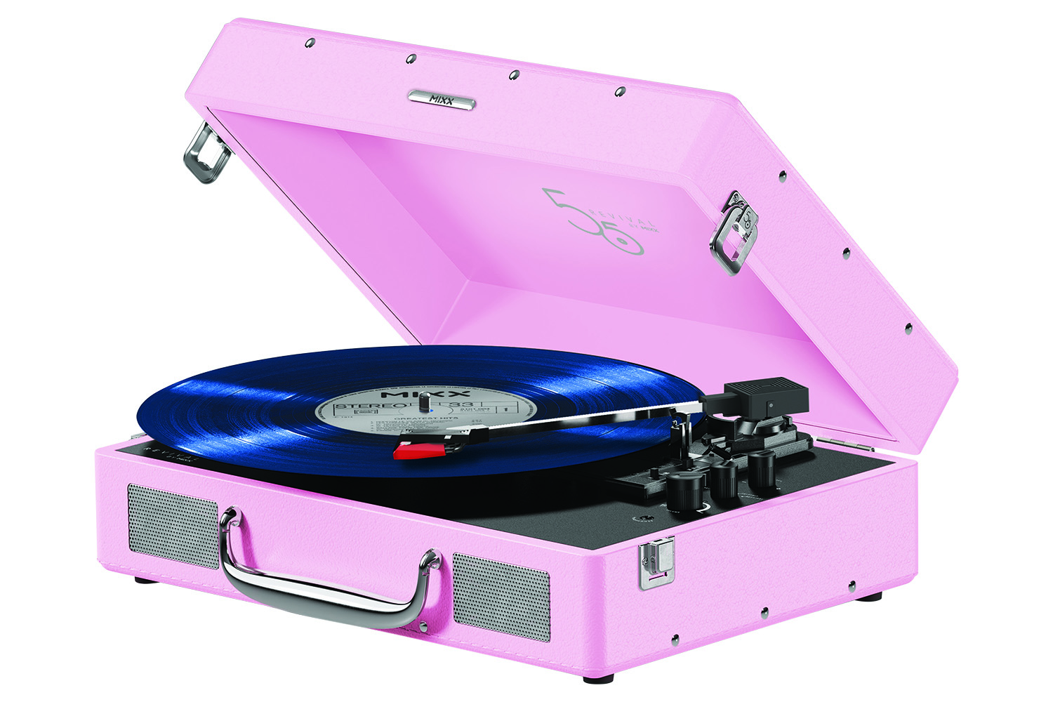 Mixx Revival 55 Stereo Vinyl Record Player | MRRP-55-PI-492 | Pink