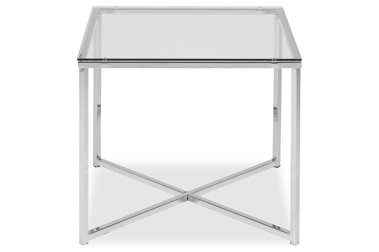 Cross Lamp Table Square | Clear