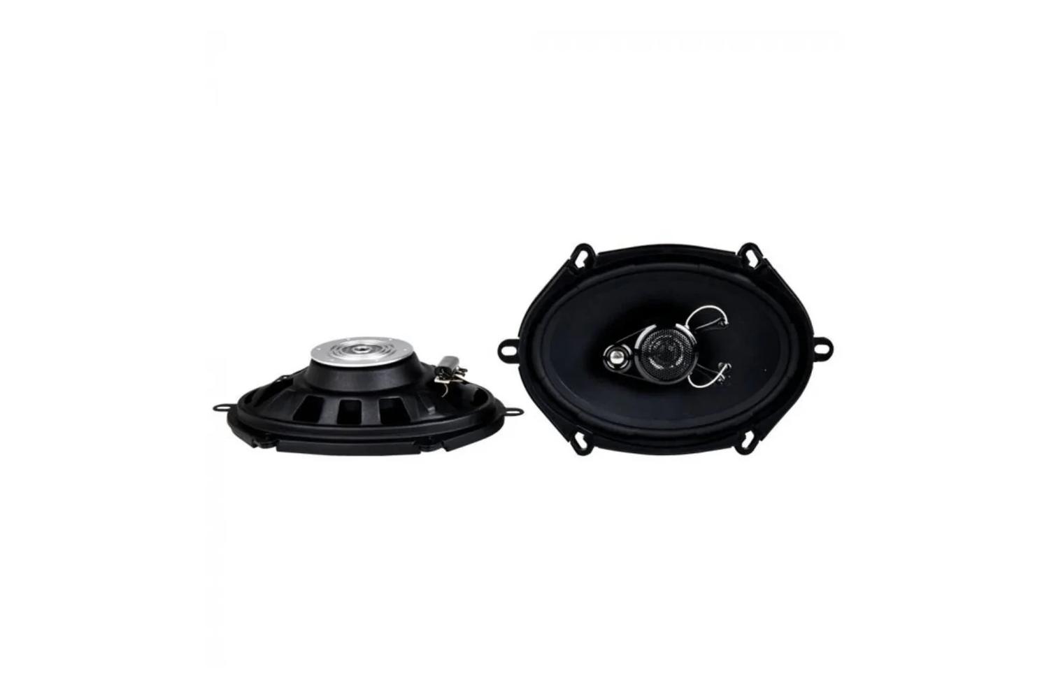 In Phase Sxt5735 Shallow Mount 5x7" 3-way Coaxial Speaker System, Powerful Sound, Clear Audio Reproduction, Easy Car Audio Upgrade