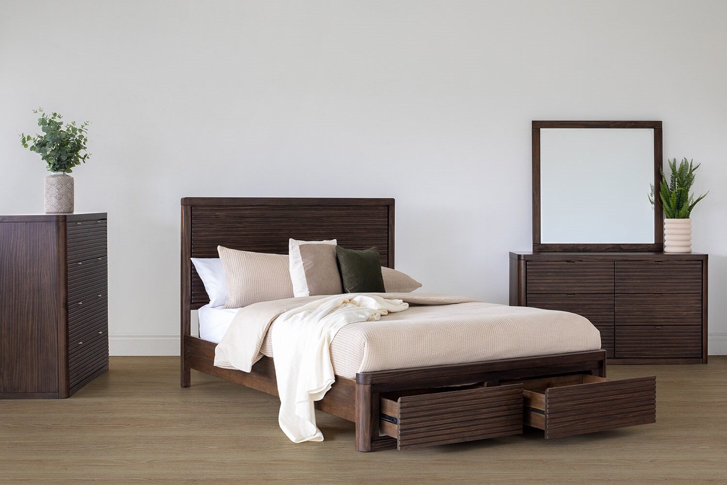 Brunswick Dresser Mirror | Deep Brown | 100 x 100 cm