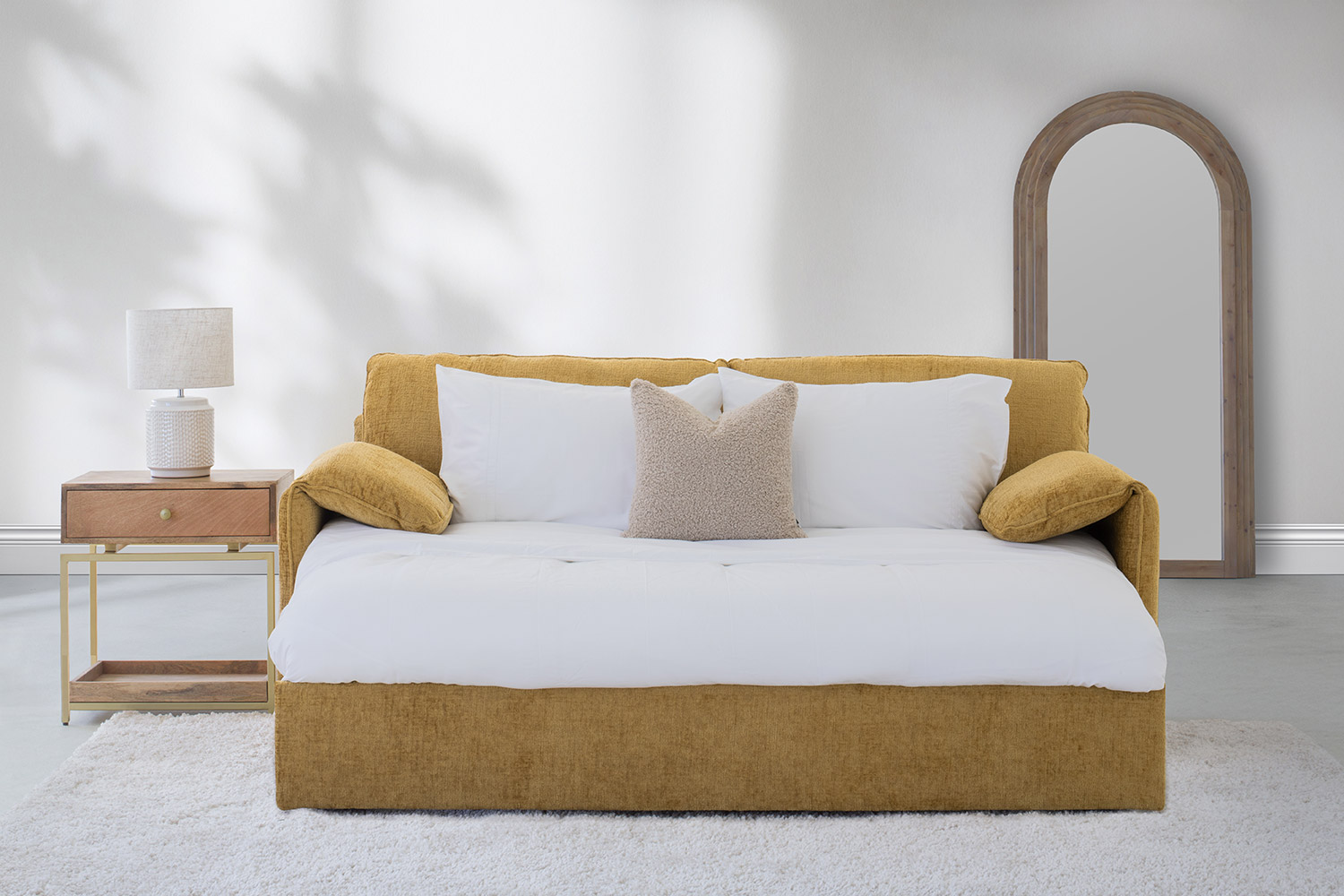 Katie Sofa Bed | Mustard