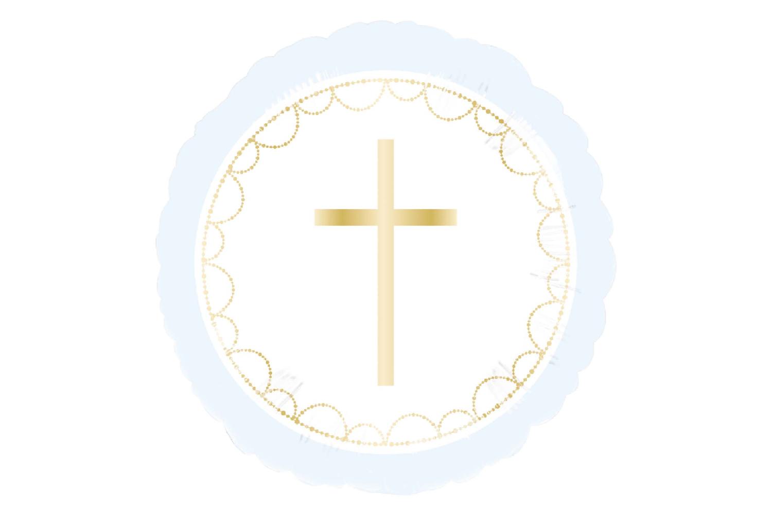 Amscan | Ams-9916022 | Blue Communion Foil Balloon