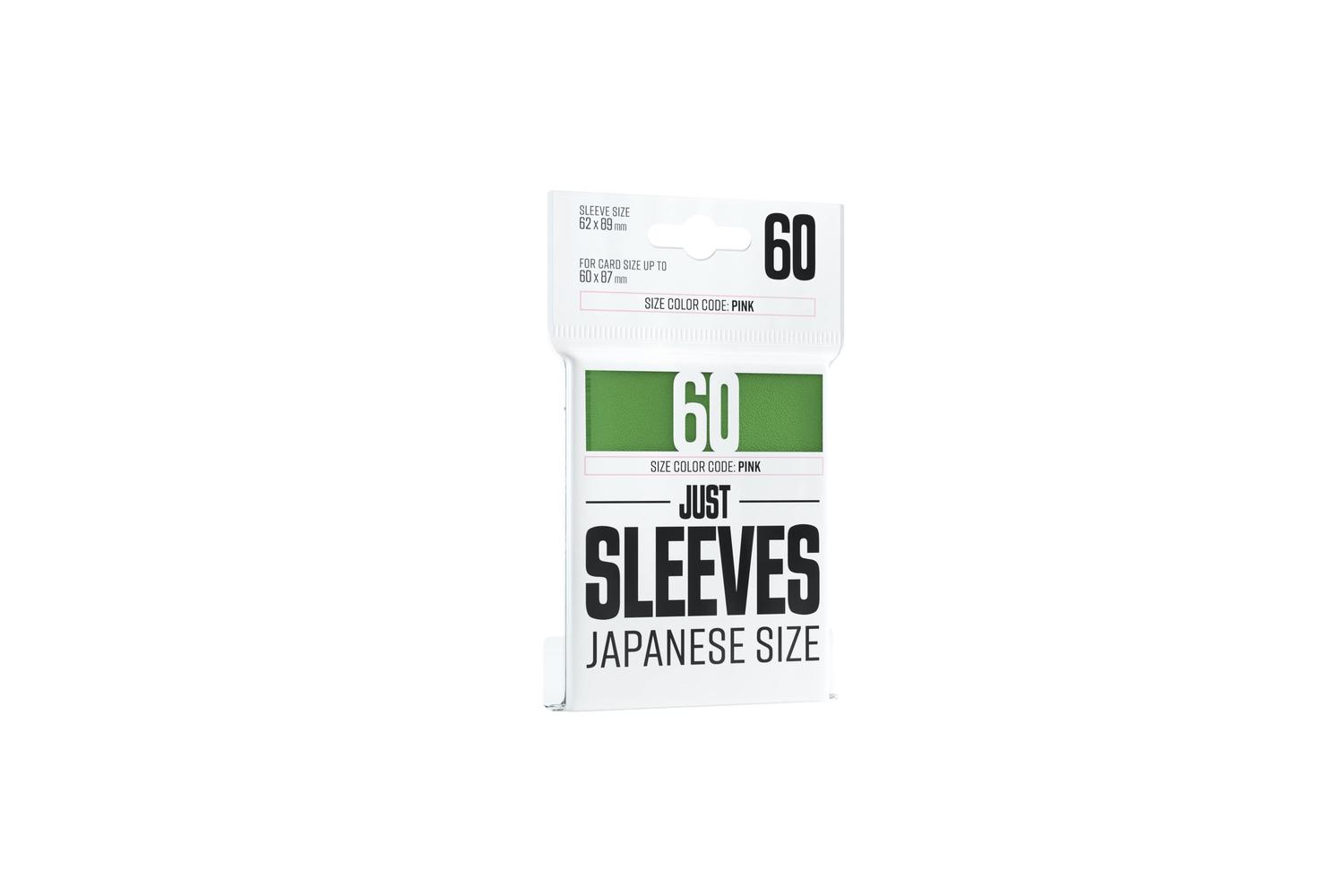 Gamegenic | Ggx10014ml | Unit Gamegenic Just Sleeves: Japanese Size Green (60 Ct.)