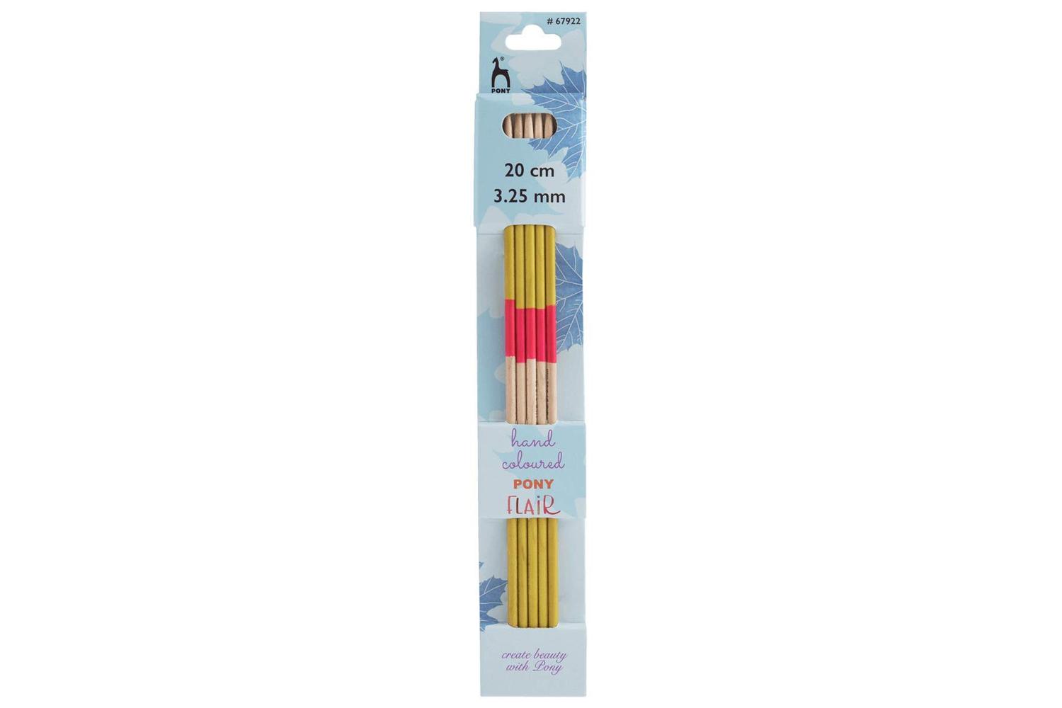 Pony Gro-p67922 - Flr Kp De 20cmx325mm - Knitting Pins Doubl