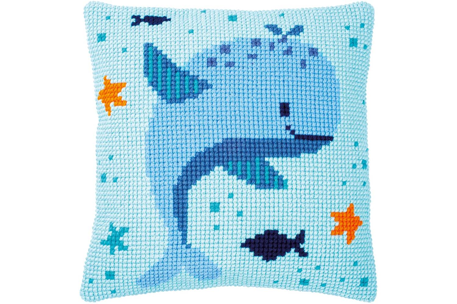 Vervaco Gro-pn-0191840 - Cushion Whales Fun - Cross Stitch K