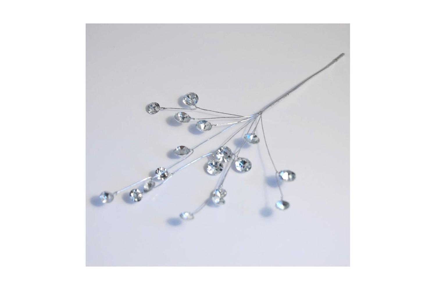 Occasions Gro-b1988sl\sl - Pick Diamante 11mm Pack Of 6 Silv