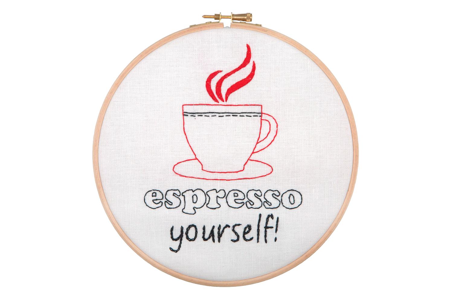 Anchor Gro-ahp505 - Espresso Yourself - Embroidery Kit With 