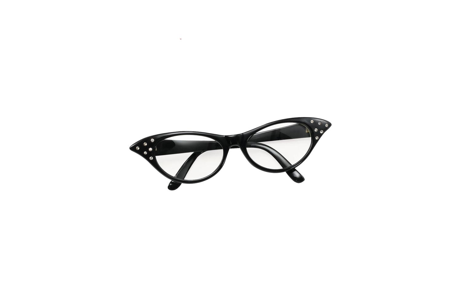 Rubies | Rb-ba142b | Black Classic 1950's Rockabilly Glasses